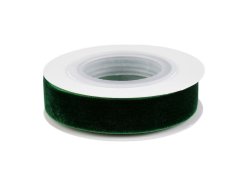 Sametová stuha na cívce ve vánočních barvách šíře 15 mm, návin 2,7 m