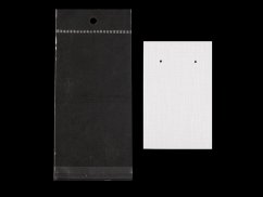 Karta na náušnice s visačkou a sáčkem 50x80 mm