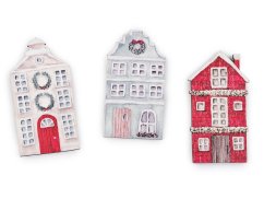 Dřevěné mini domečky 12 ks