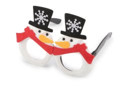 Vánoční párty / karnevalové brýle Santa, sněhulák
