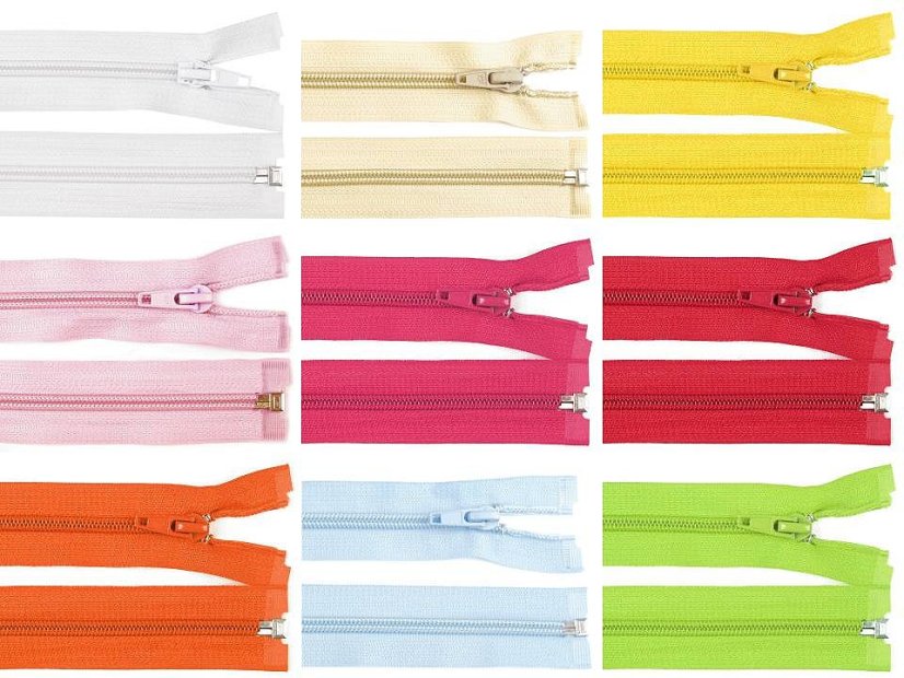 Spirálový zip šíře 5 mm délka 30 cm bundový POL