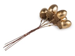 Umělé žaludy na drátku metalické