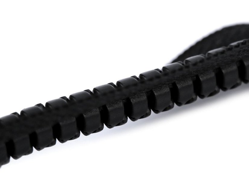 Kostěný zip šíře 5 mm délka 60 cm kulaté zoubky