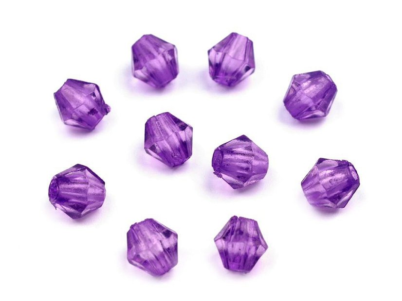 Plastové korálky cínovky / sluníčko 4x4 mm