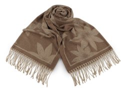 Zimní šála / pléd s třásněmi 70x185 cm