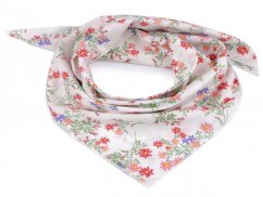 Bavlněný šátek s lučními květy 55x55 cm