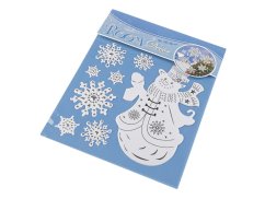 Vánoční samolepky plastické 3D