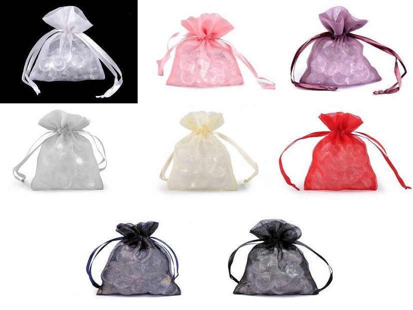 Dárkový pytlík 8x10,5 cm organza shine