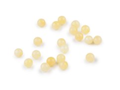 Jadeit syntetický, minerální korálky Ø4; 5 mm