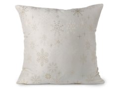 Vánoční povlak na polštář s jemným lurexem 40x40 cm