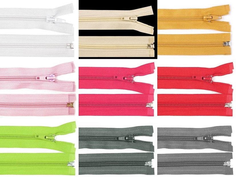 Spirálový zip šíře 5 mm délka 50 cm bundový POL