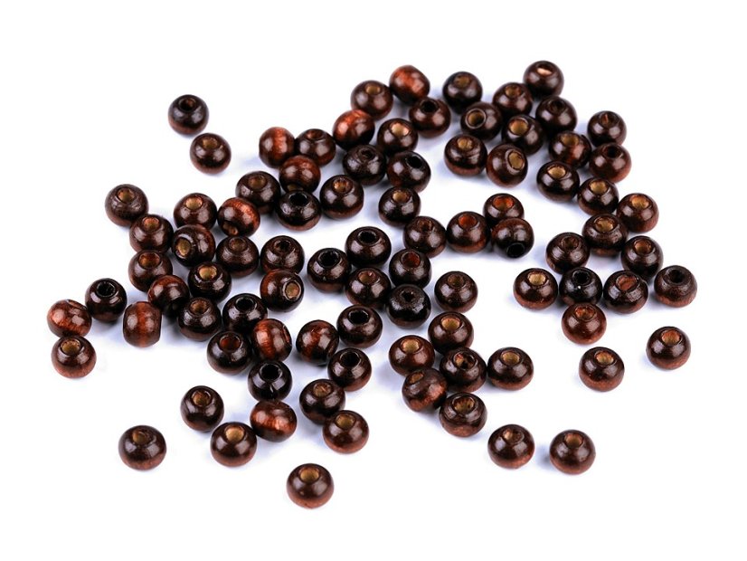 Dřevěné korálky Ø6 mm