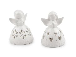 Porcelánový anděl svítící
