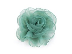 Brož organzový květ Ø8 cm