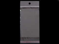 PP sáček s lepicí klopou a závěsem 10x22 cm