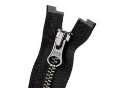 Zip kovový YKK No 5 dělitelný 2 jezdce / dvoucestný 70 cm na kožené bundy