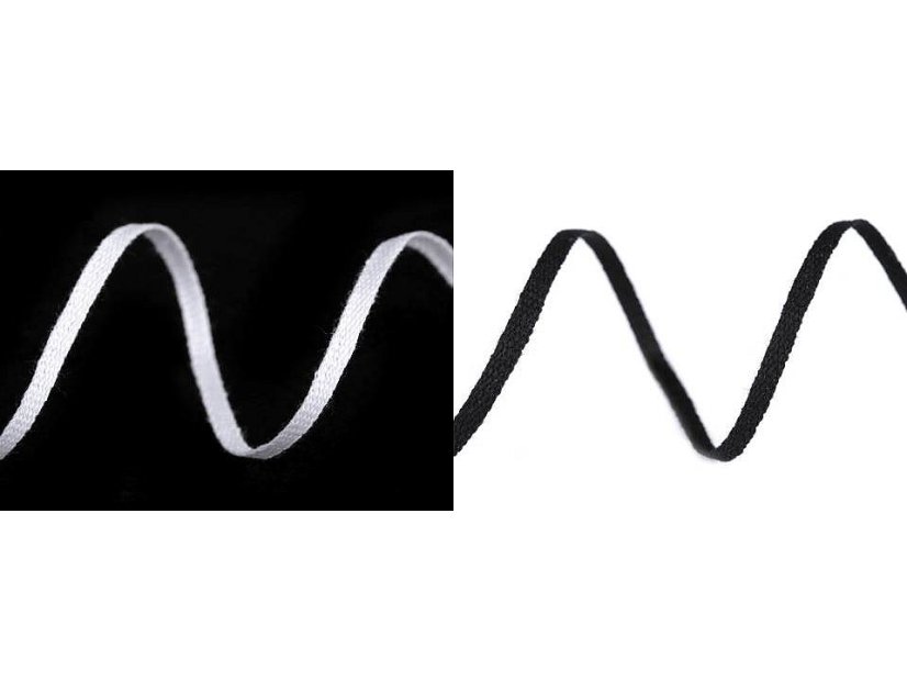 Bavlněná šňůra - pertle šíře 3 mm