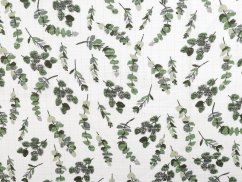 Bavlněná plenkovina / mušelín lístečky