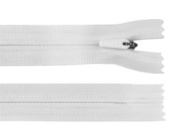 Spirálový zip skrytý No 3 délka 25 cm na outdoorové oděvy a doplňky, semi-autolock