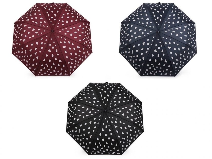 Dámský skládací vystřelovací deštník kapky kouzelný