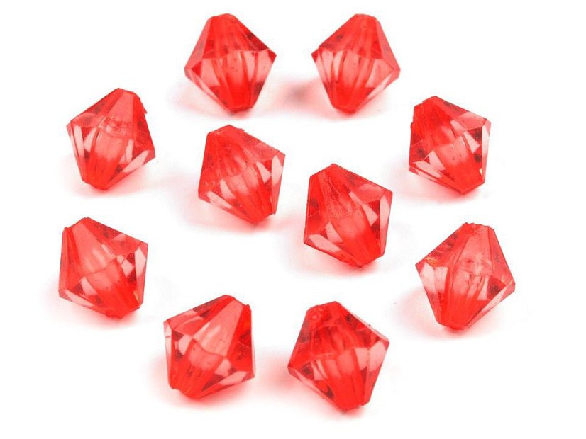 Plastové korálky cínovky / sluníčko 8x8 mm