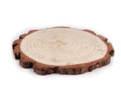 Přírodní dřevěné kolečko / podložka k domalování a dotvoření Ø21 cm