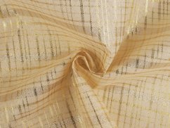 Vánoční dekorační metráž káro s lurexem