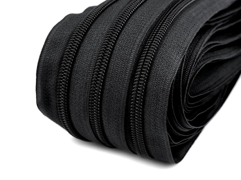 Zip spirálový šíře 5 mm metráž pro jezdce typu BX
