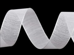 Plátnová stuha s vlascem šíře 25 mm