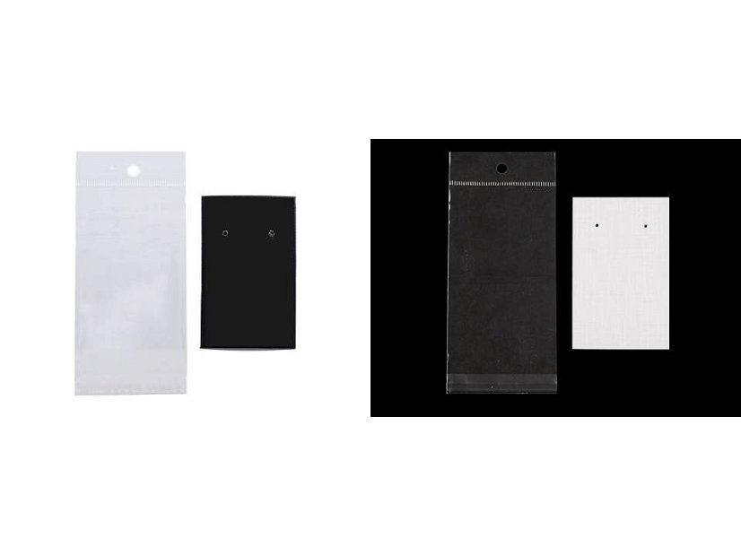 Karta na náušnice s visačkou a sáčkem 50x80 mm