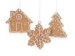 Vánoční perníčky k zavěšení mix