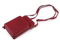 Peněženka s kapsou na mobil přes rameno Crossbody 11x18 cm