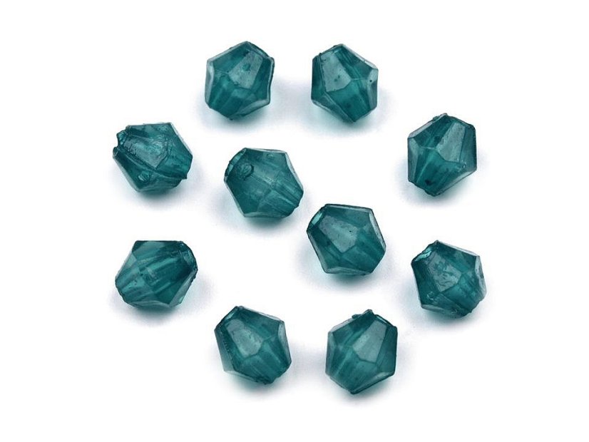 Plastové korálky cínovky / sluníčko 4x4 mm