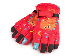 Dětské zimní rukavice dinosaurus